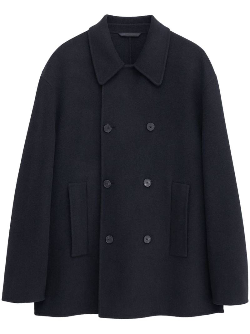 Filippa K double-faced peacoat - Black von Filippa K