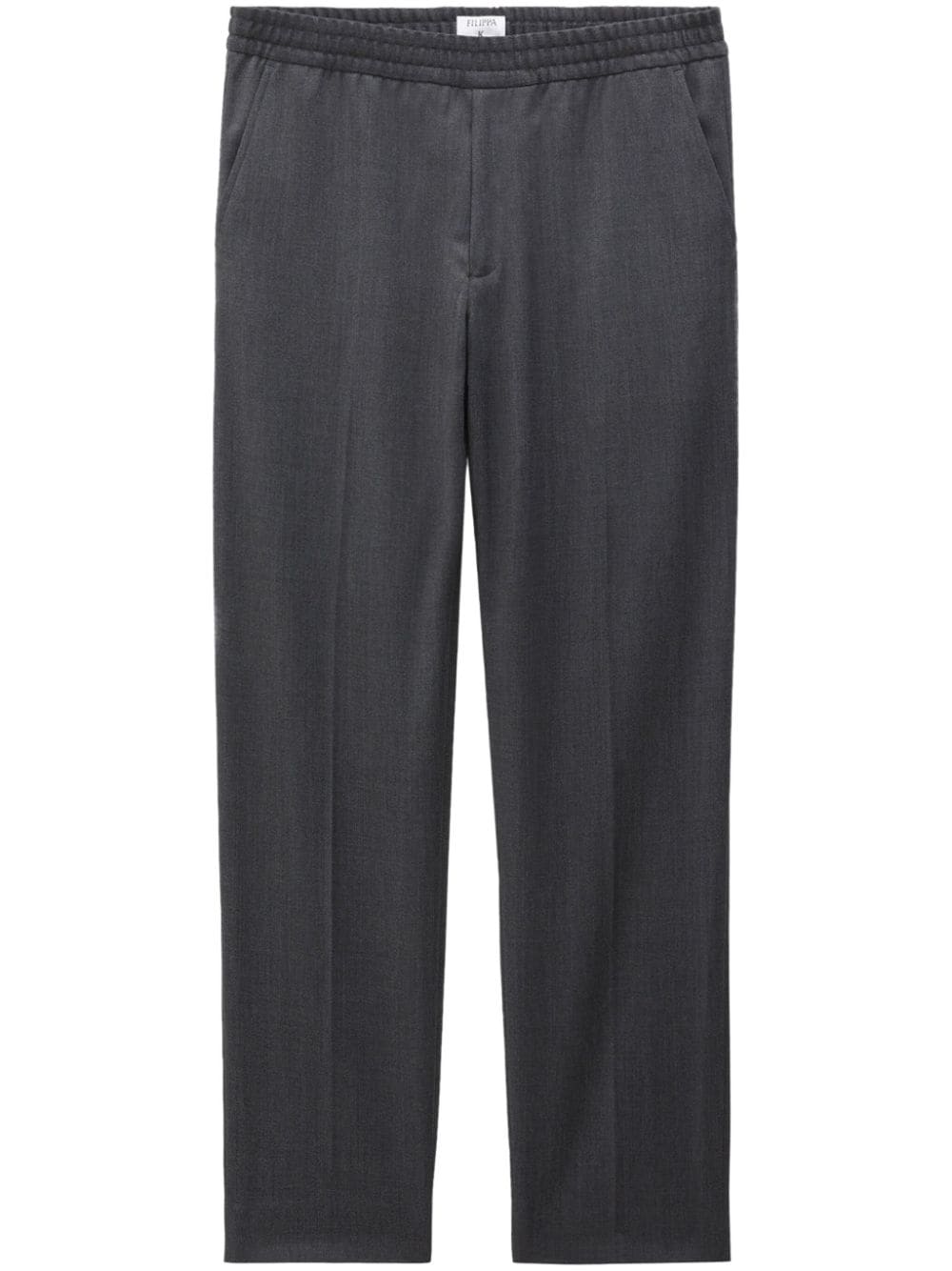 Filippa K elasticated-waist straight-leg trousers - Grey von Filippa K