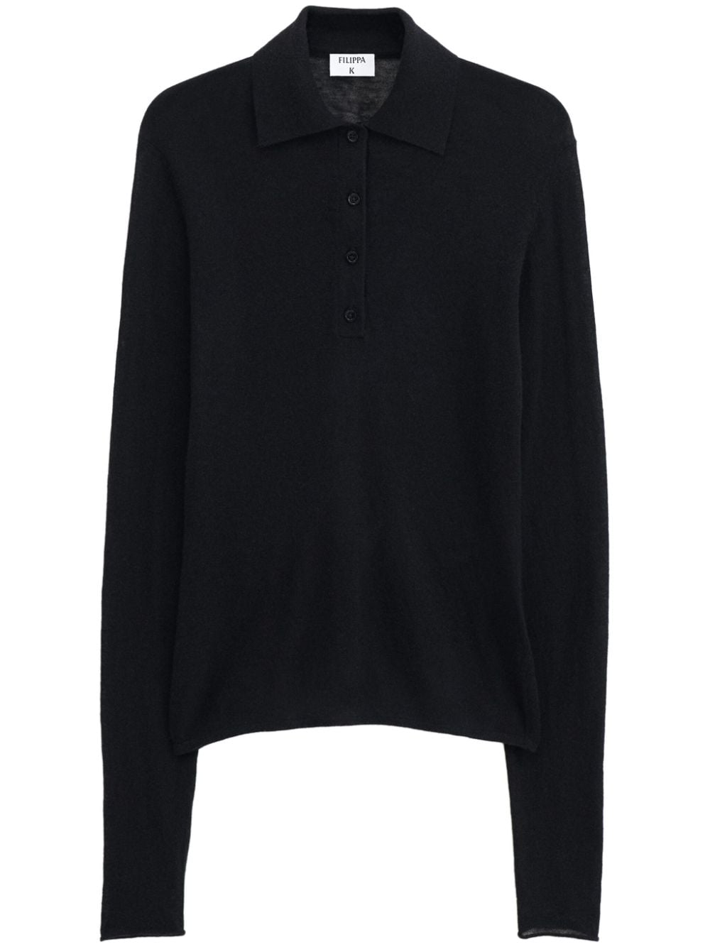 Filippa K knitted polo jumper - Black von Filippa K