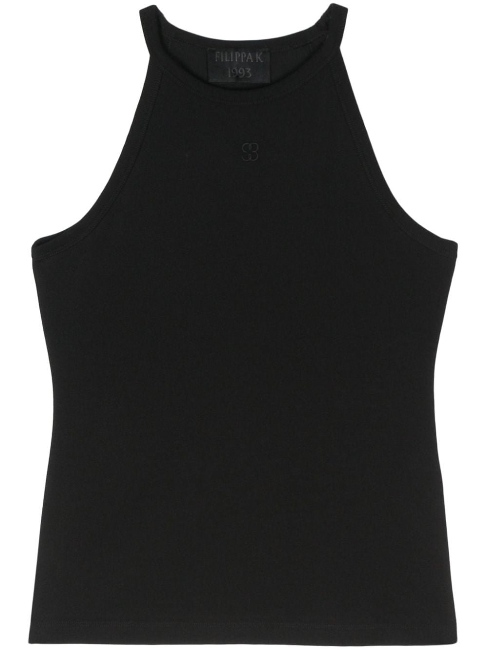 Filippa K logo-embroidered cotton tank top - Black von Filippa K