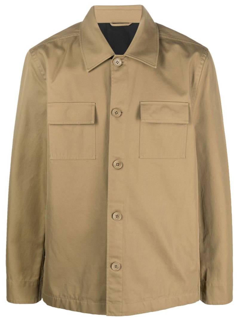 Filippa K long-sleeve button-up shirt jacket - Green von Filippa K