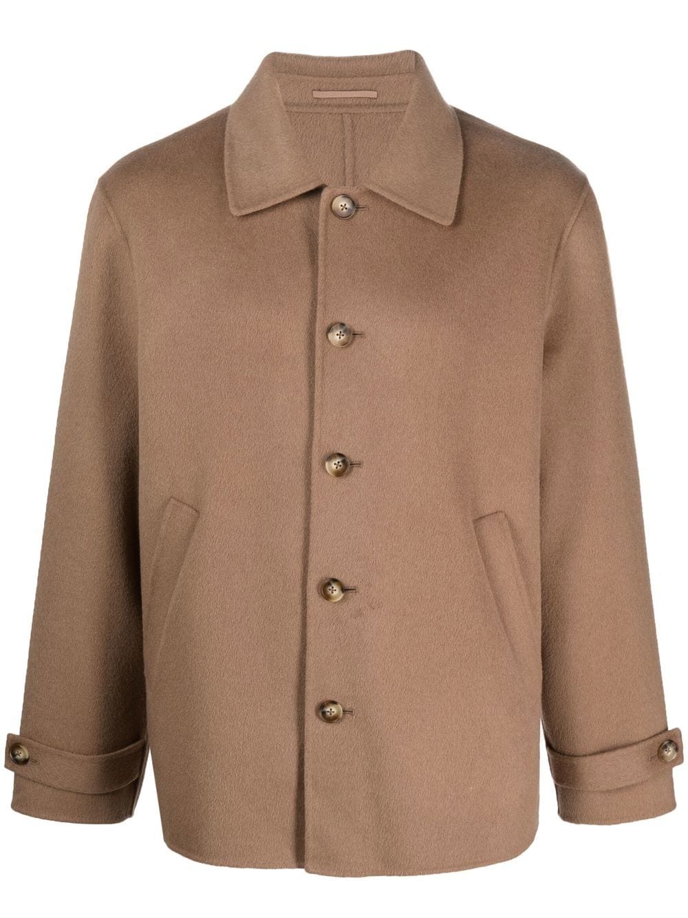 Filippa K long-sleeve button-up wool jacket - Brown von Filippa K