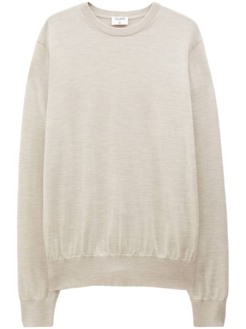 Filippa K merino wool crew-neck jumper - Neutrals von Filippa K