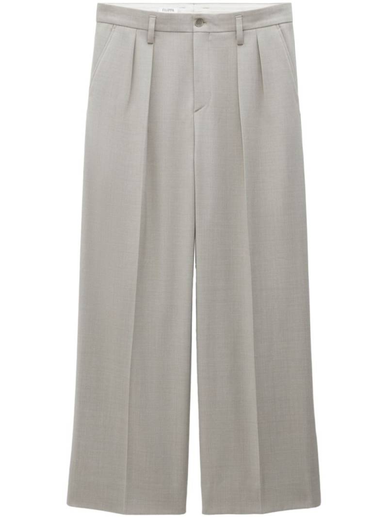 Filippa K pressed wide-leg trousers - Neutrals von Filippa K