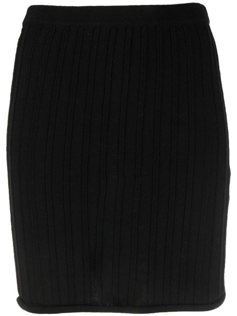 Filippa K ribbed-knit mini skirt - Black von Filippa K