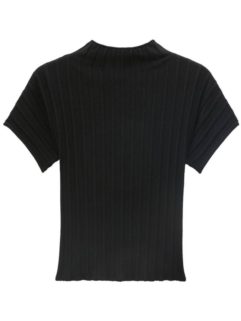 Filippa K ribbed-knit mock neck top - Black von Filippa K