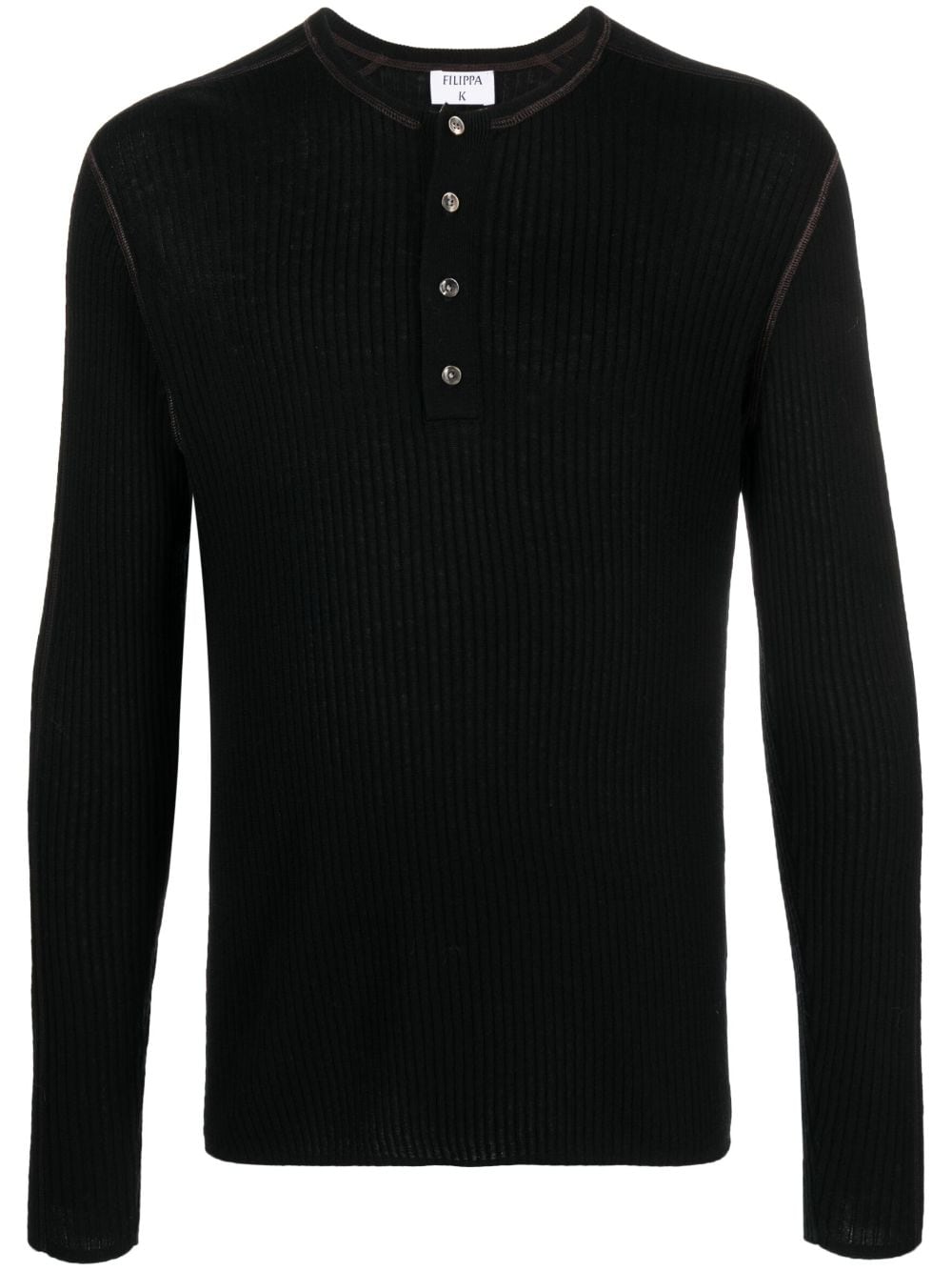 Filippa K ribbed lyocell-blend sweatshirt - Black von Filippa K