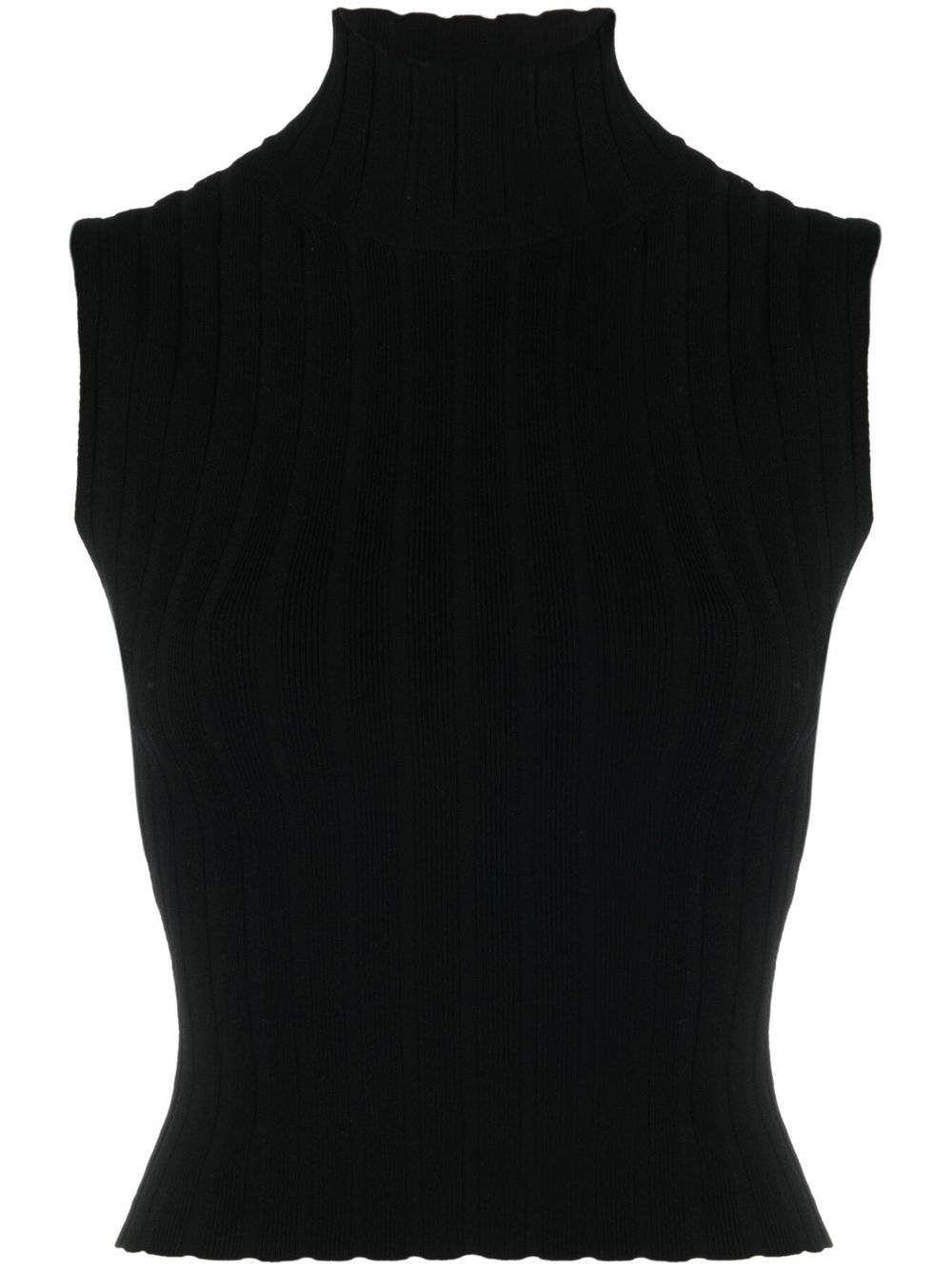 Filippa K ribbed sleeveless knitted top - Black von Filippa K