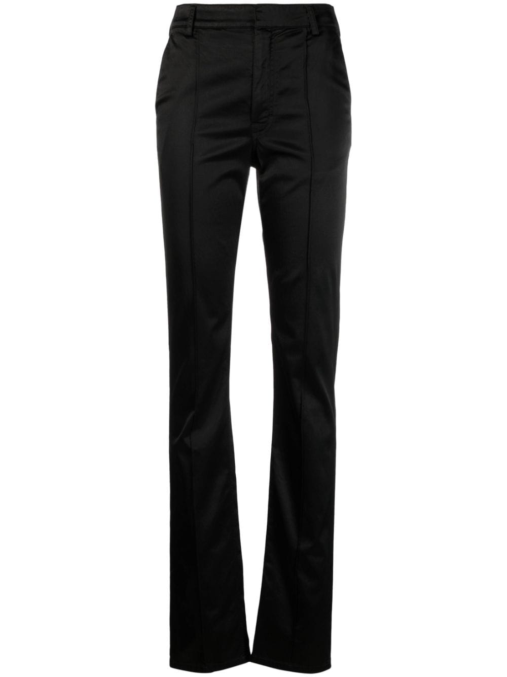 Filippa K satin slim-cut trousers - Black von Filippa K