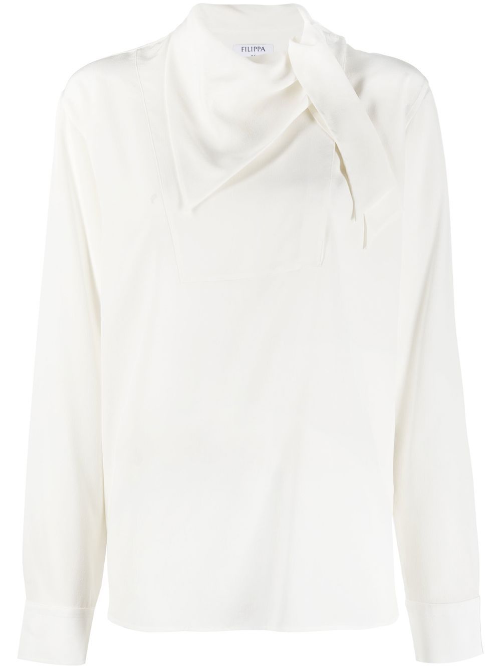 Filippa K scarf-neck silk blouse - White von Filippa K