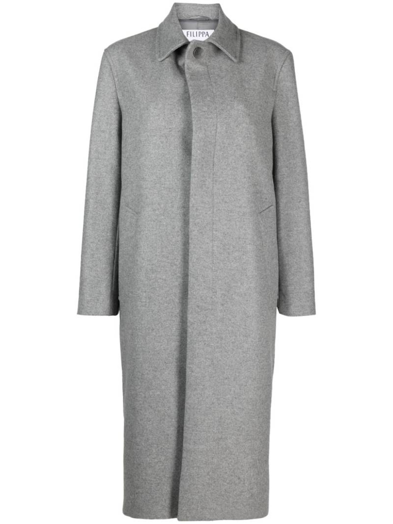 Filippa K single-breasted mélange trench coat - Grey von Filippa K