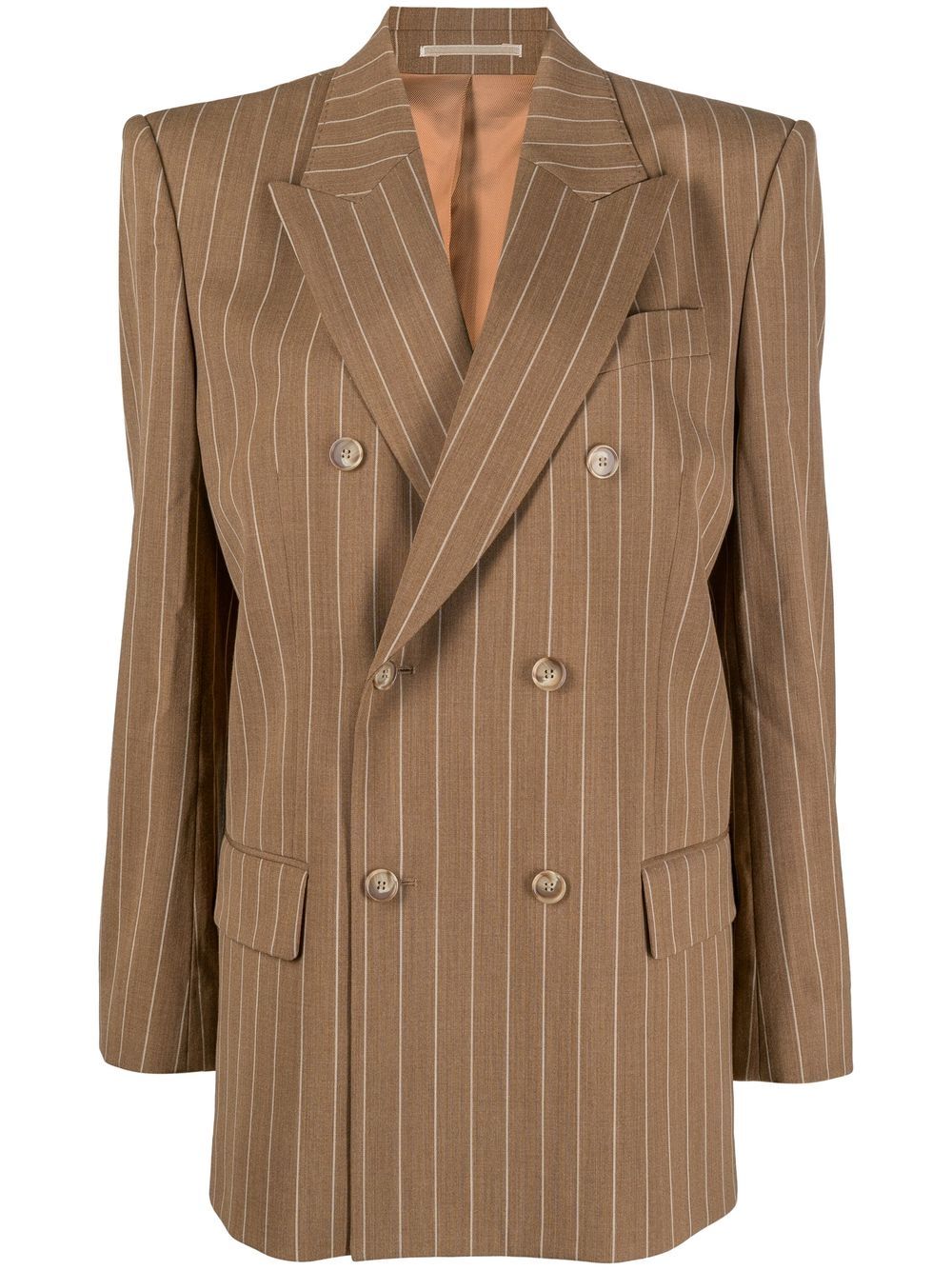 Filippa K striped double-breasted blazer - Brown von Filippa K