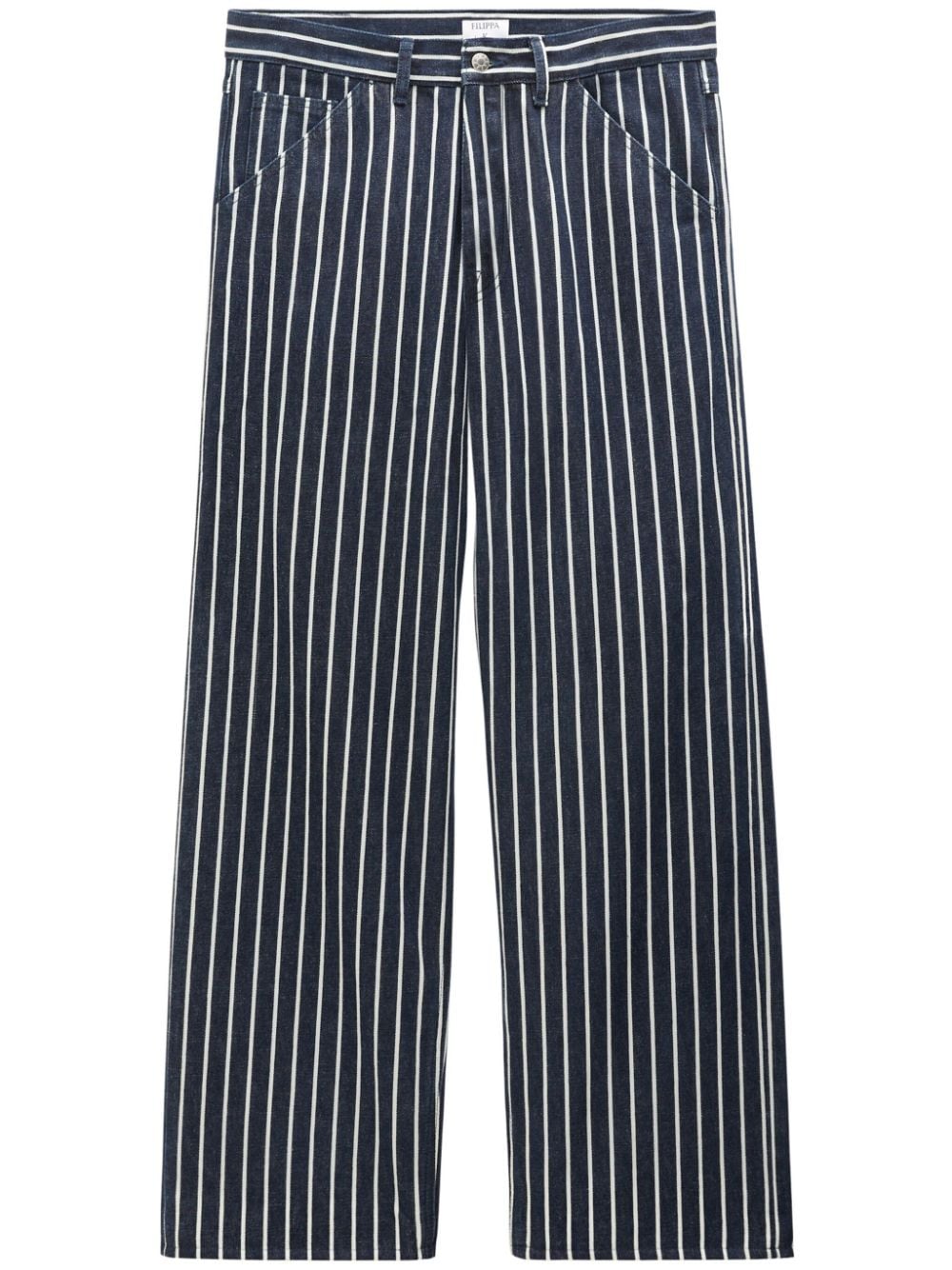 Filippa K striped loose-fit jeans - Blue von Filippa K