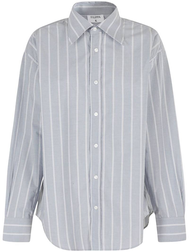 Filippa K striped poplin shirt - Blue von Filippa K