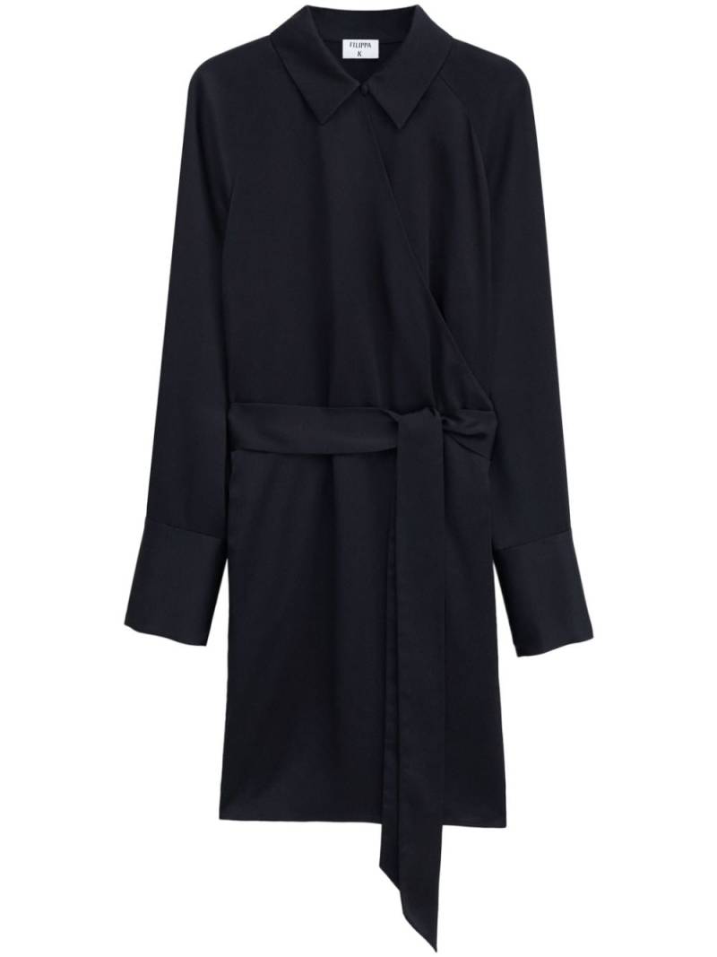 Filippa K wrap shirt dress - Black von Filippa K