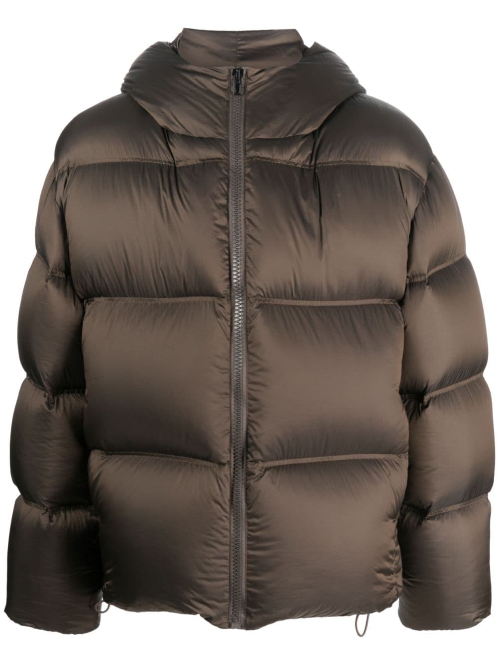 Filippa K zip-up hooded puffer jacket - Brown von Filippa K