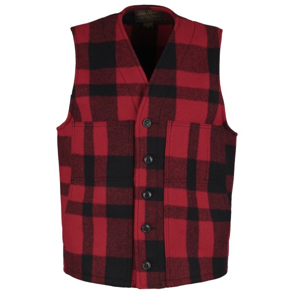 Filson - Mackinaw Wool Vest - Wollgilet Gr L;M;XS rot;schwarz von Filson