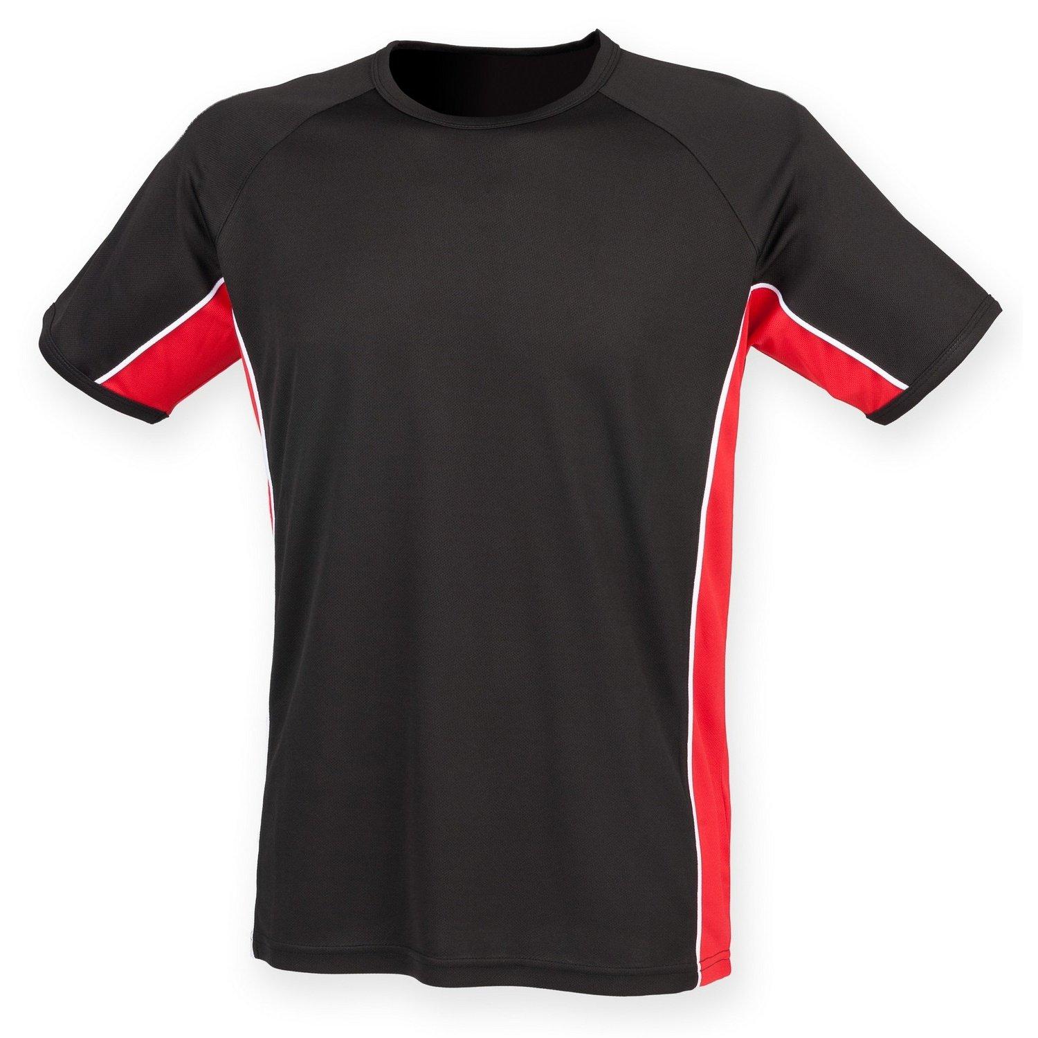 Finden & Hales - Performance Panel Sport TShirt, 9-10A, Schwarz von Finden & Hales