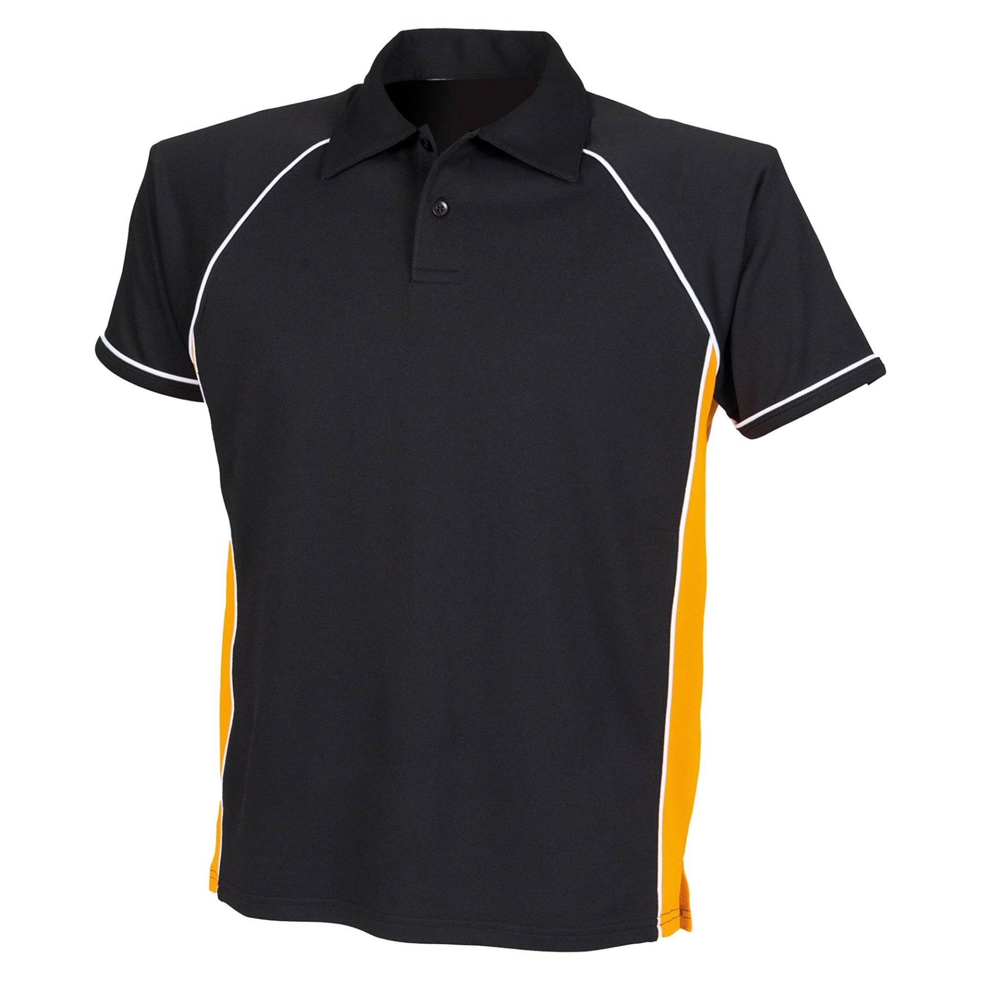 Sport Polo Tshirt Mädchen Schwarz 5-6A von Finden & Hales