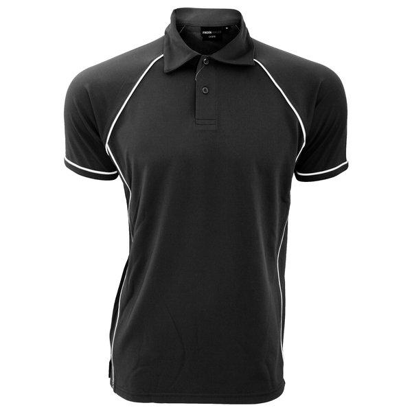 Sport Poloshirt, Kurzarm Herren Schwarz L von Finden & Hales