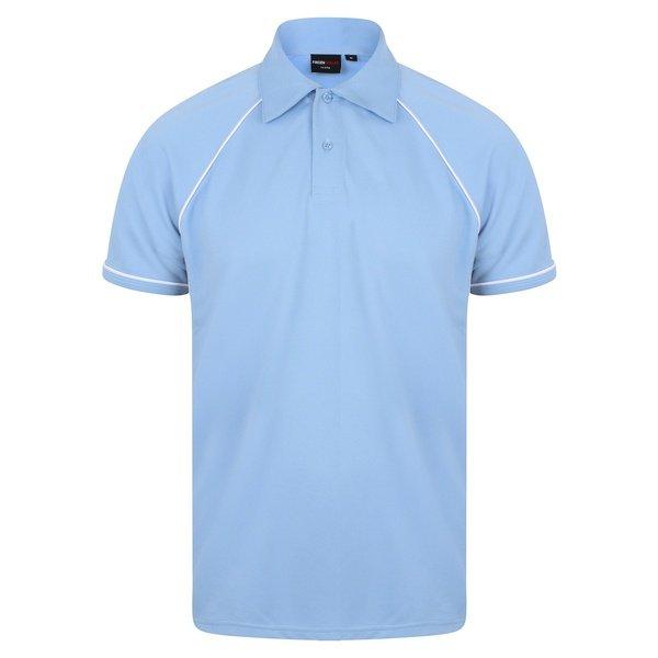 Sport Poloshirt, Kurzarm Herren Himmelblau XL von Finden & Hales