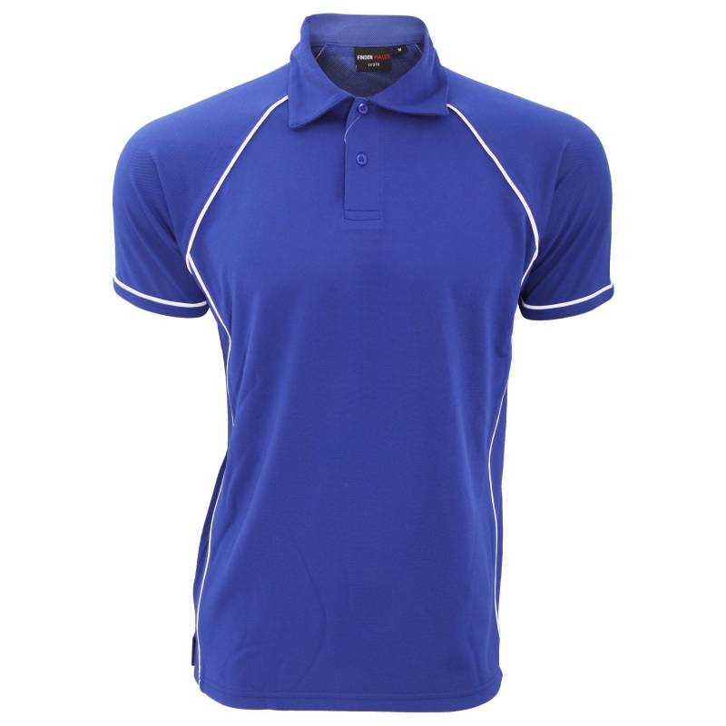 Finden & Hales - Sport PoloShirt, Kurzarm, für Herren, Horizon Blue, Größe XL von Finden & Hales