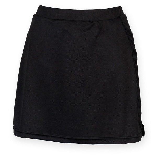 Sport Skort Hosenrock Mit Feuchtigkeitstransportierendem Finish Damen Schwarz M von Finden & Hales