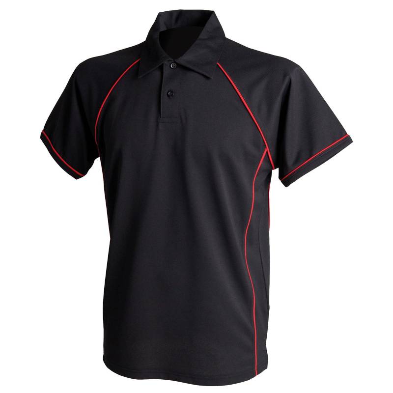 Sport Polo Shirt Mädchen Schwarz 11-12A von Finden & Hales