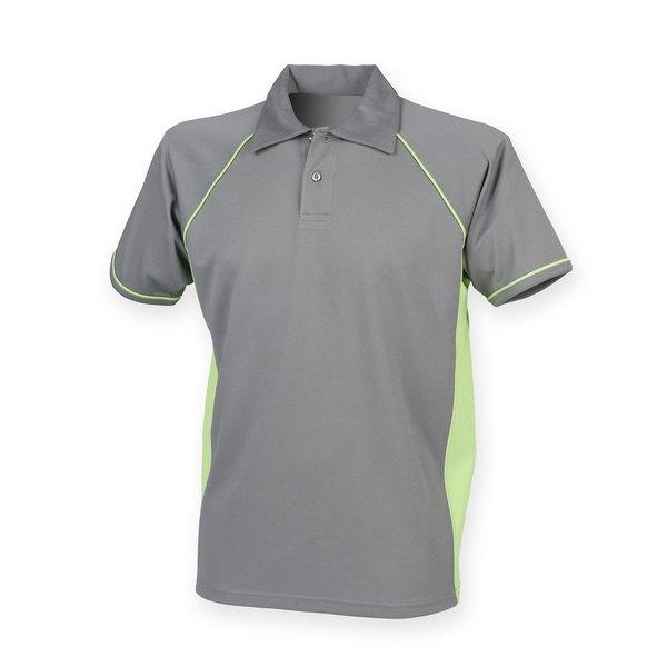 Sport Poloshirt, Kurzarm Herren Grau L von Finden & Hales