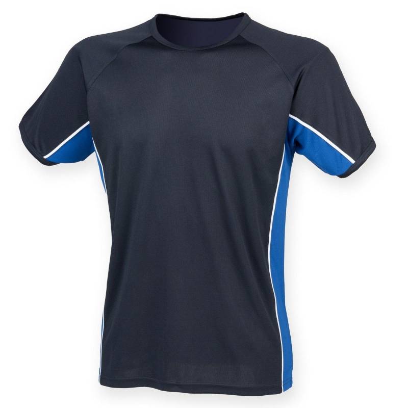 Finden & Hales - Performance Sport TShirt, Kurzarm, für Herren, Marine, Größe L von Finden & Hales