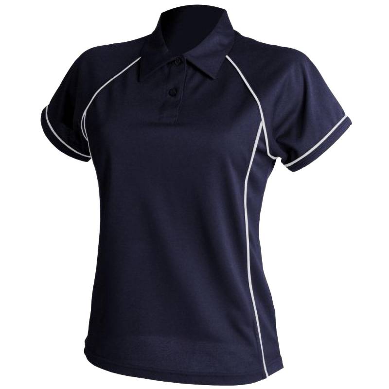 Finden & Hales - Sport Polo Shirt Coolplus, für Damen, Marine, Größe M von Finden & Hales