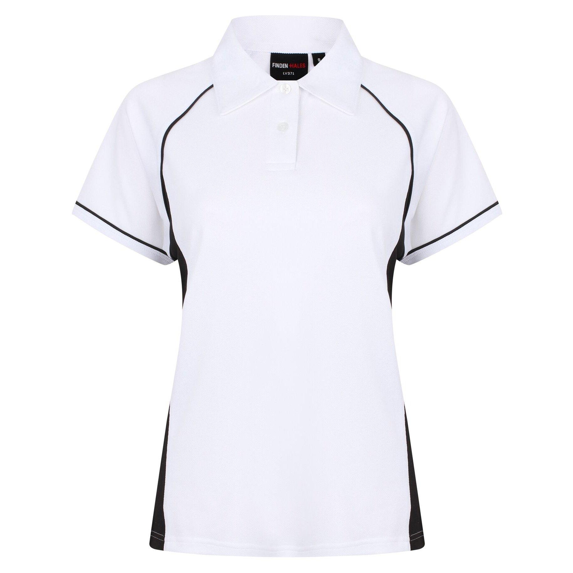Sport Polo Shirt Coolplus Damen Weiss S von Finden & Hales