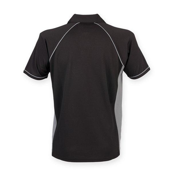 Sport Poloshirt, Kurzarm Herren Schwarz XL von Finden & Hales