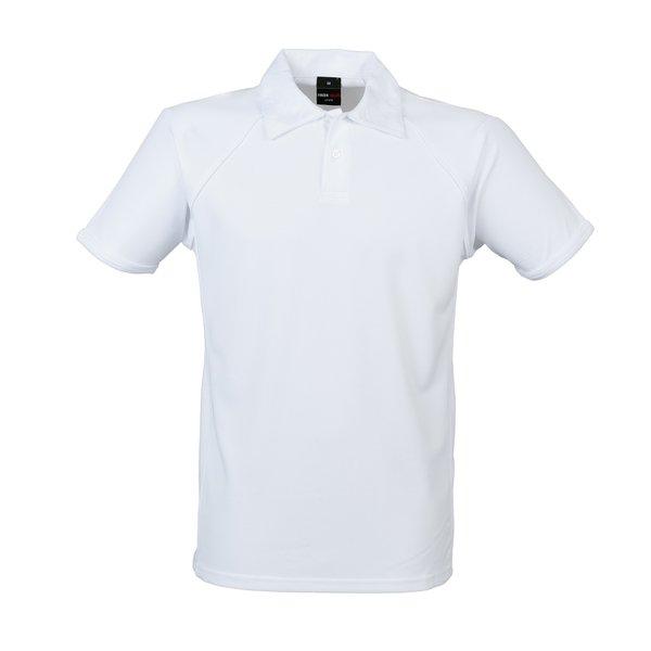 Finden & Hales - Sport PoloShirt, Kurzarm, für Herren, Weiss, Größe XXL von Finden & Hales