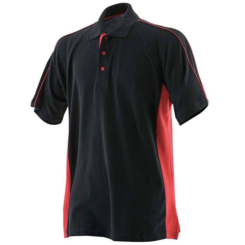 Poloshirt Sports Herren Schwarz L von Finden & Hales