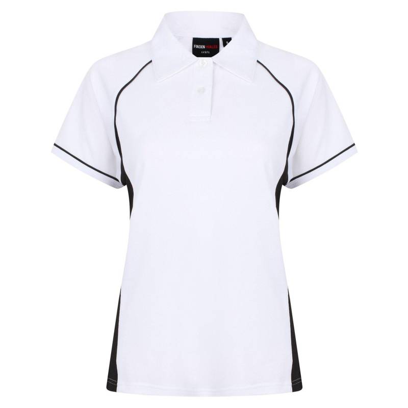 Finden & Hales - Sport Polo Shirt Coolplus, für Damen, Weiss, Größe XXL von Finden & Hales