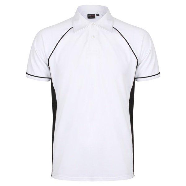 Sport Poloshirt, Kurzarm Herren Weiss L von Finden & Hales