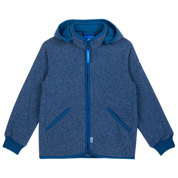 Finkid - Kid's Tonttu Knit - Fleecejacke Gr 100/110 blau von Finkid