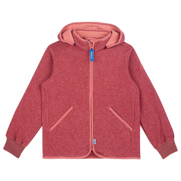 Finkid - Kid's Tonttu Knit - Fleecejacke Gr 100/110 rot von Finkid