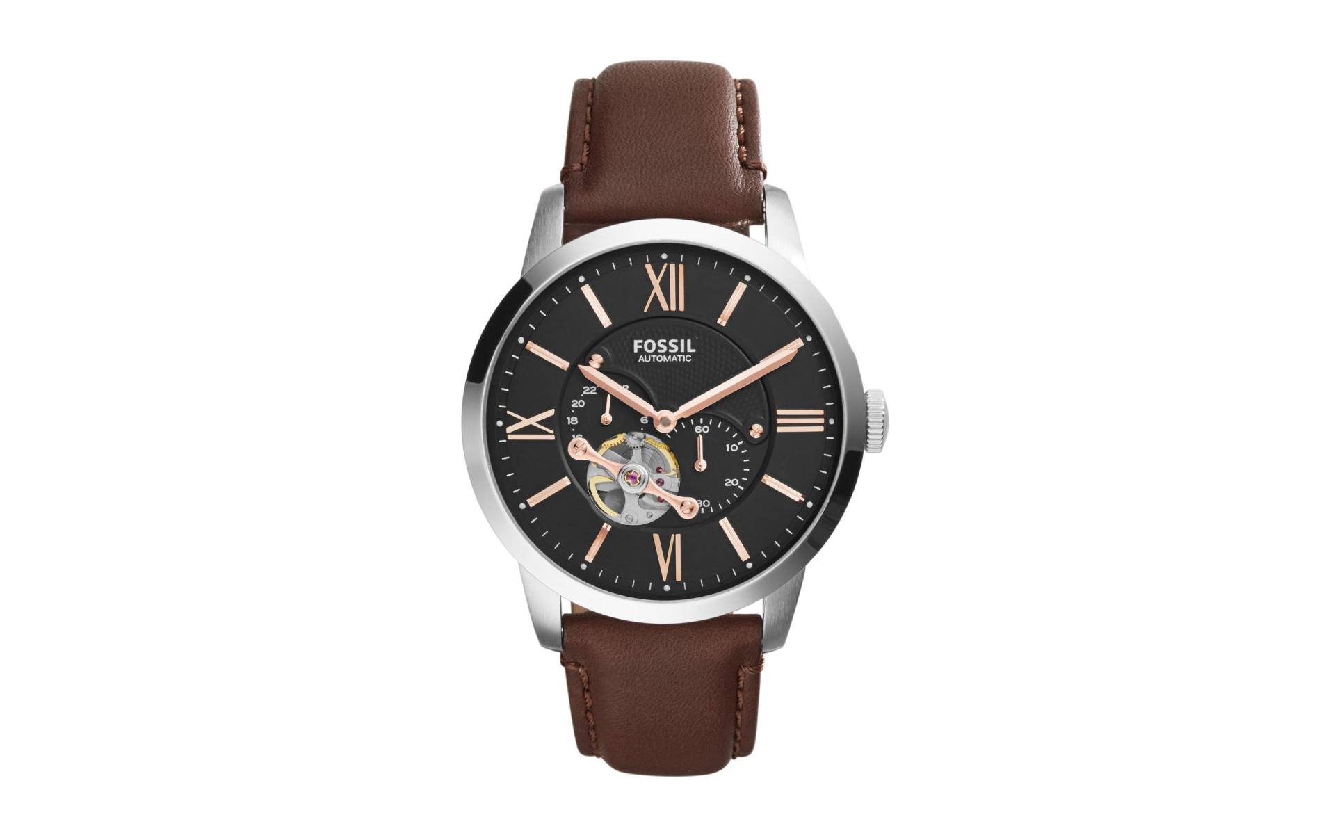 Fossil Automatikuhr »Spring Townsman ME3061 Ø 44«, (Die Uhr ist nicht zum Baden, Schnorcheln oder Tauchen geeignet) Fossil Automatikuhr »Spring Townsman ME3061 Ø 44«, (Die Uhr ist nicht zum Baden, Schnorcheln oder Tauchen geeignet) von Fossil