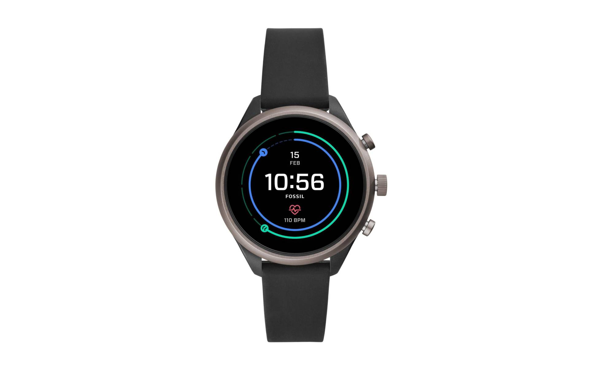 Fossil Sportuhr »Sport Ø 41 mm Damen,«, (Finde mein Telefon-Funktion-Kontaktloses Bezahlen-Offline Musik-Kalendererinnerungen-Musiksteuerung-Wecker-Wasserschutz bis 50m) von Fossil