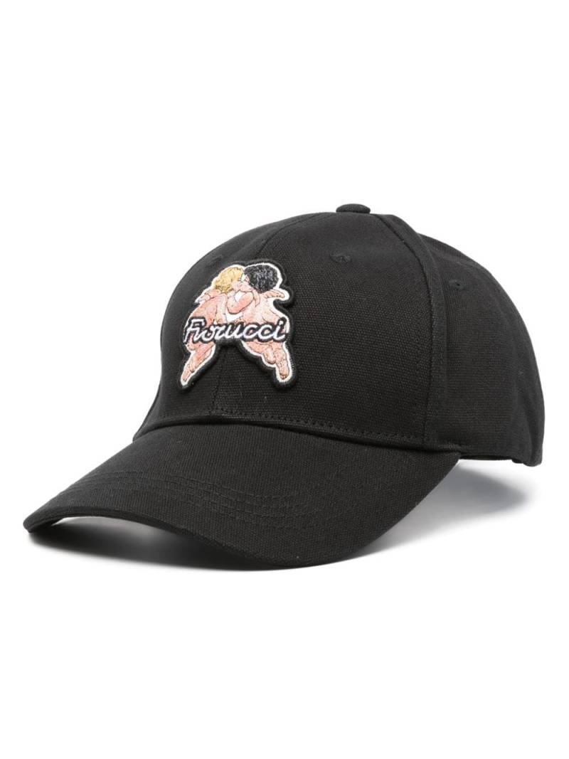 Fiorucci Angels-patch canvas cap - Black von Fiorucci