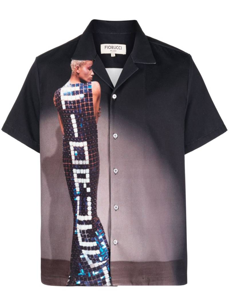 Fiorucci Tile Dress printed shirt - Black von Fiorucci