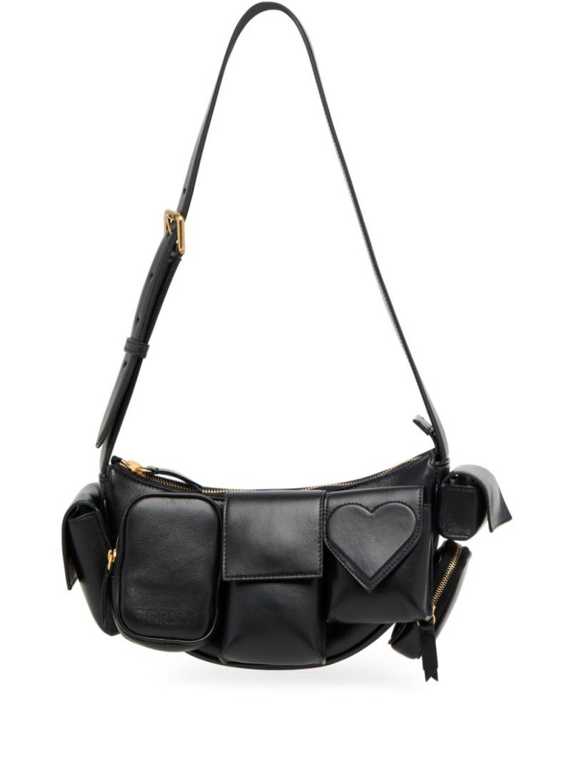 Fiorucci leather shoulder bag - Black von Fiorucci