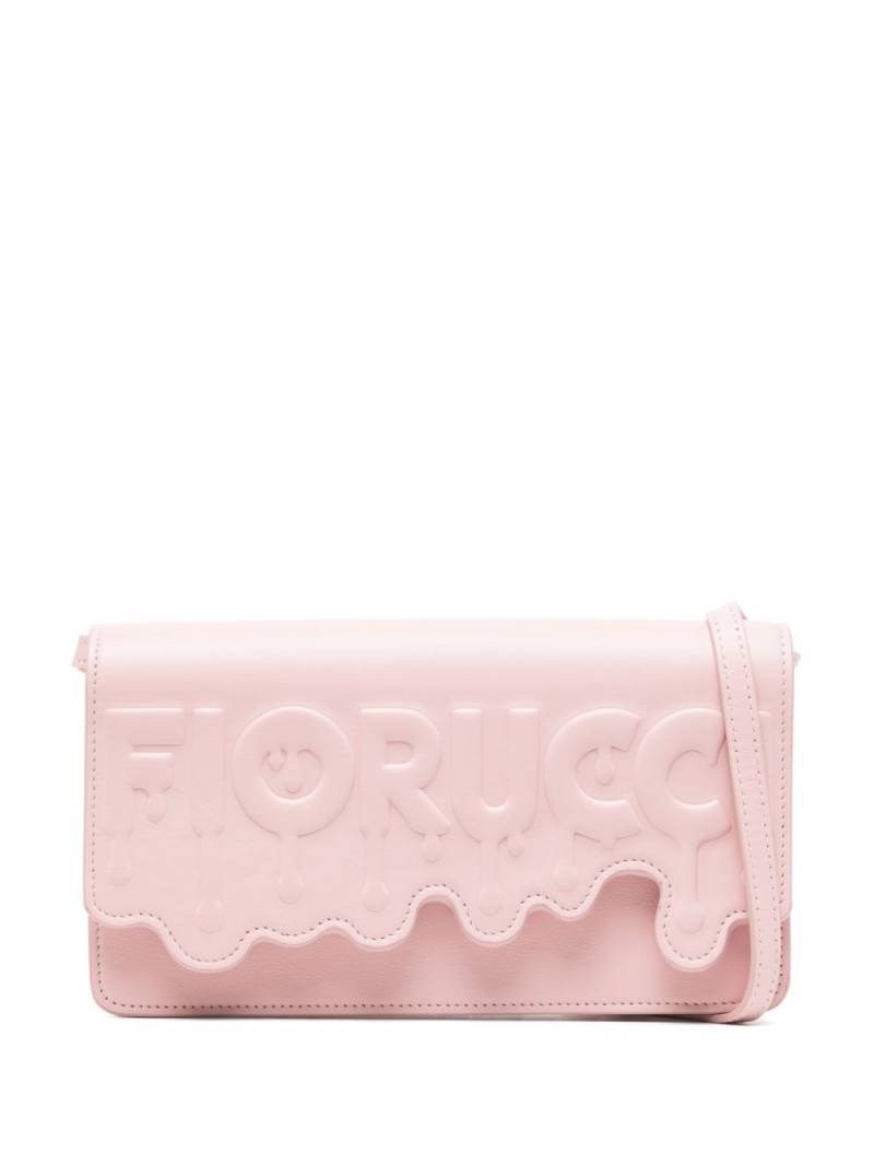 Fiorucci melted leather crossbody bag - Pink von Fiorucci