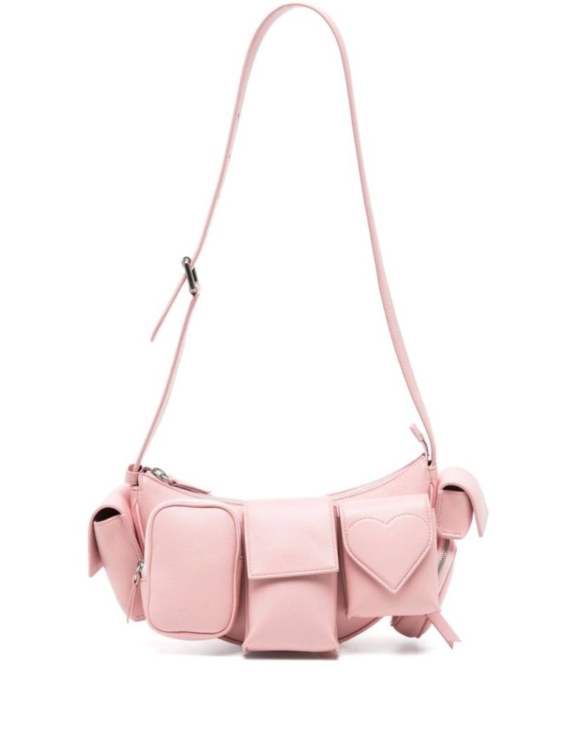 Fiorucci super pocket leather bag - Pink von Fiorucci