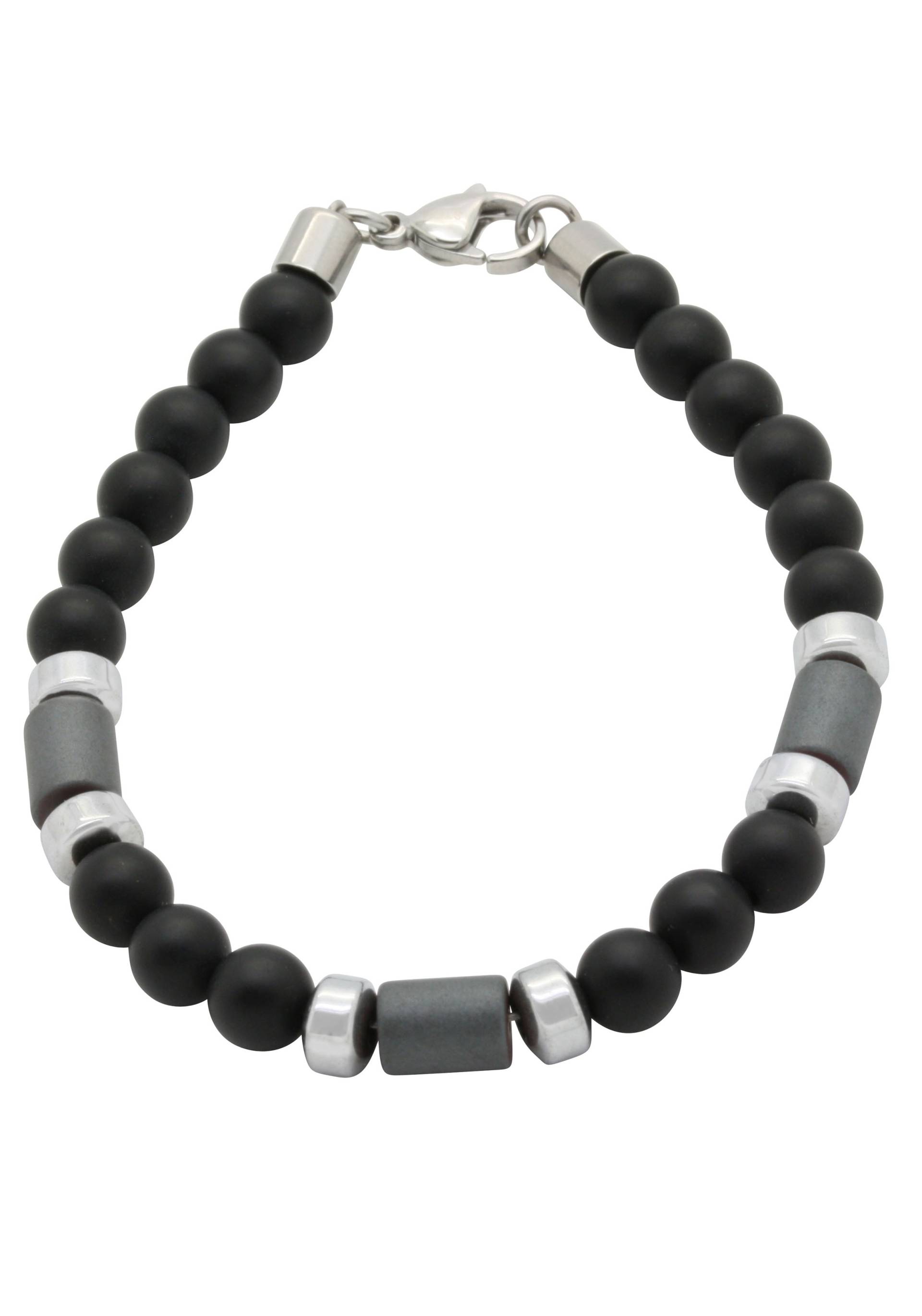 Firetti Armband »Schmuck Geschenk Armschmuck Armkette Farbstein Hämatit Onyx«, Made in Germany - mit Onyx, Hämatit von Firetti