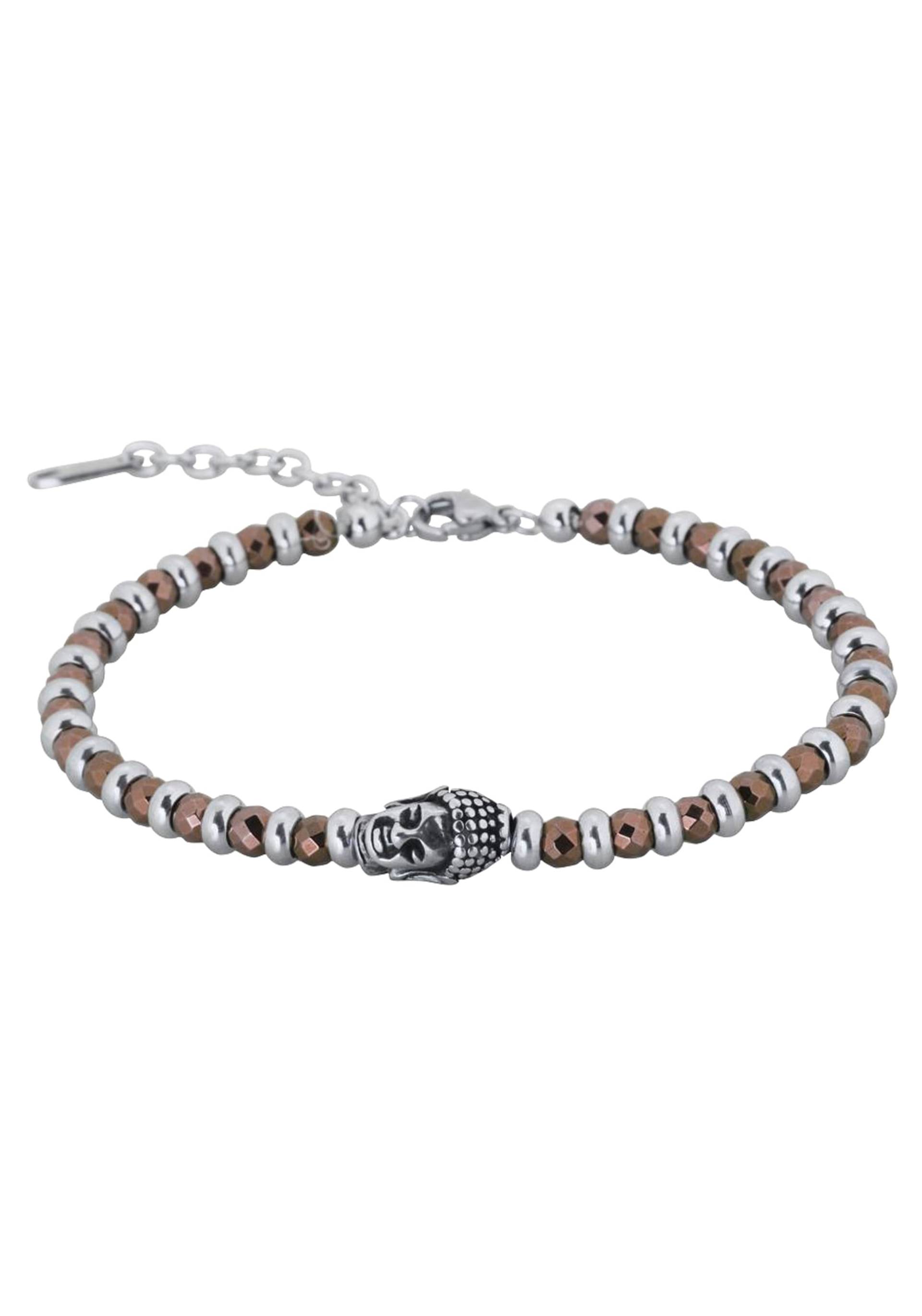Firetti Armband »Schmuck Geschenk Armschmuck Armkette Buddha Edelstein Hämatit«, mit Hämatit von Firetti