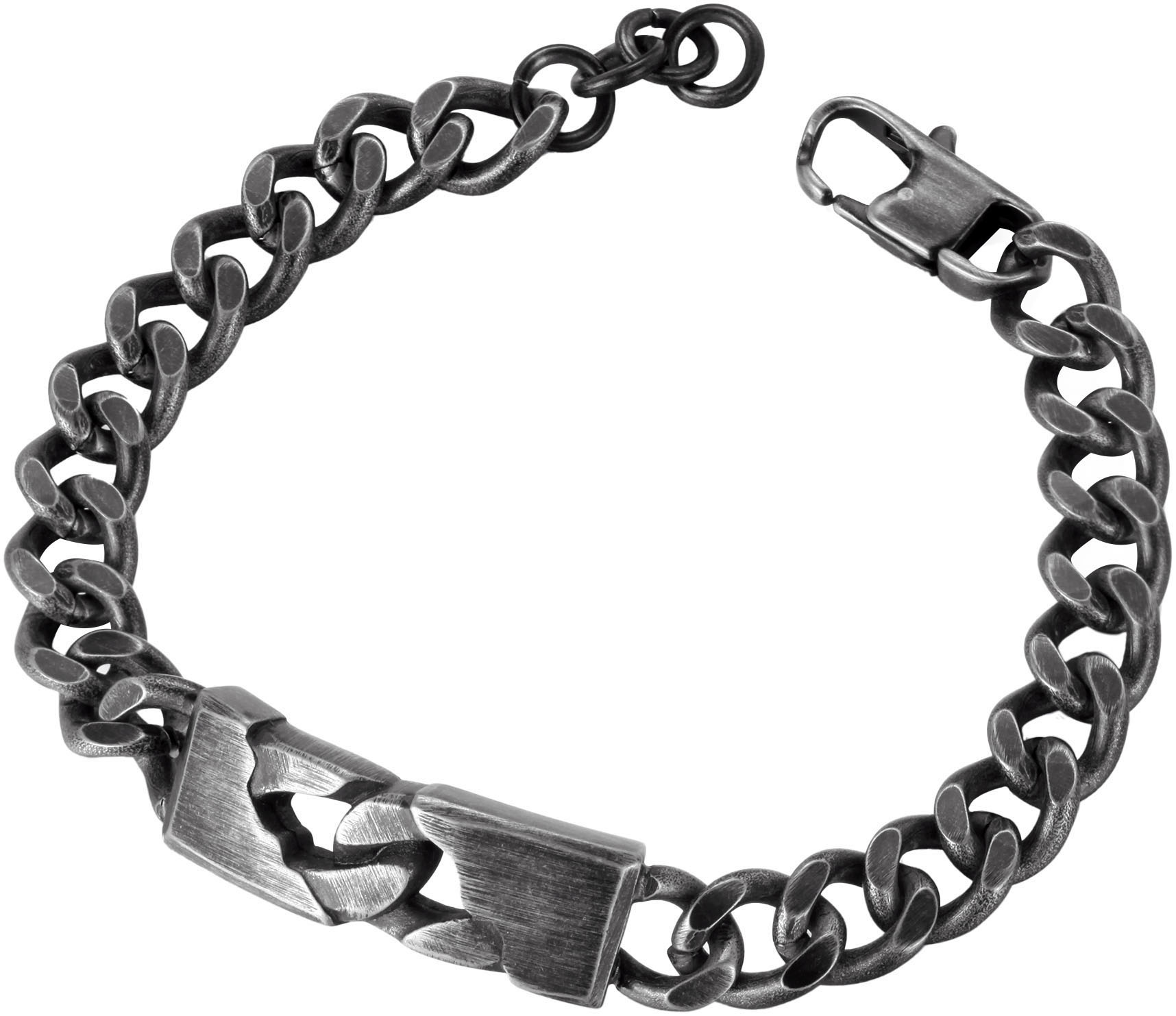 Firetti Armband »Schmuck Geschenk Edelstahl Armschmuck Armkette Panzerkette Vintage« von Firetti