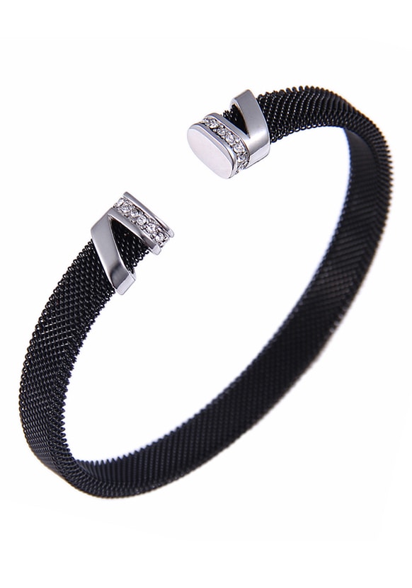 Firetti Armspange »Schmuck Geschenk Armschmuck Armband Meschkette Glitzer«, mit Zirkonia (synth.) von Firetti